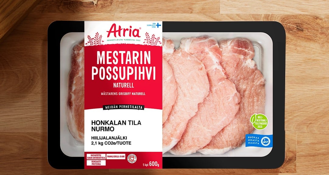 Finsk grisekød har CO2 mærkning på grisekød